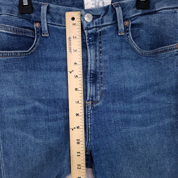 Free People Jeans Women's Size 30 Blue Denim Skinny Leg Stretch Shaping - Picture 9 of 13